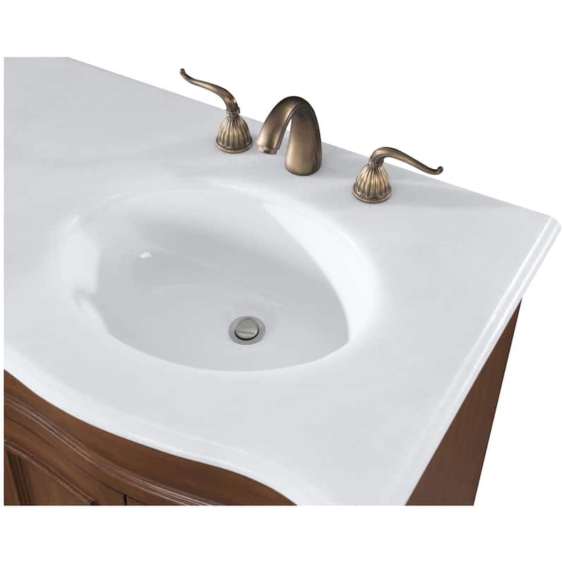 Elegant Lighting VF-1048-VW Windsor 60" Free Standing Double Basin