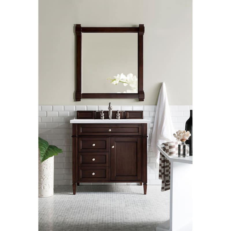 James Martin Vanities Brittany 36" Single Vanity, Burnished Mahogany