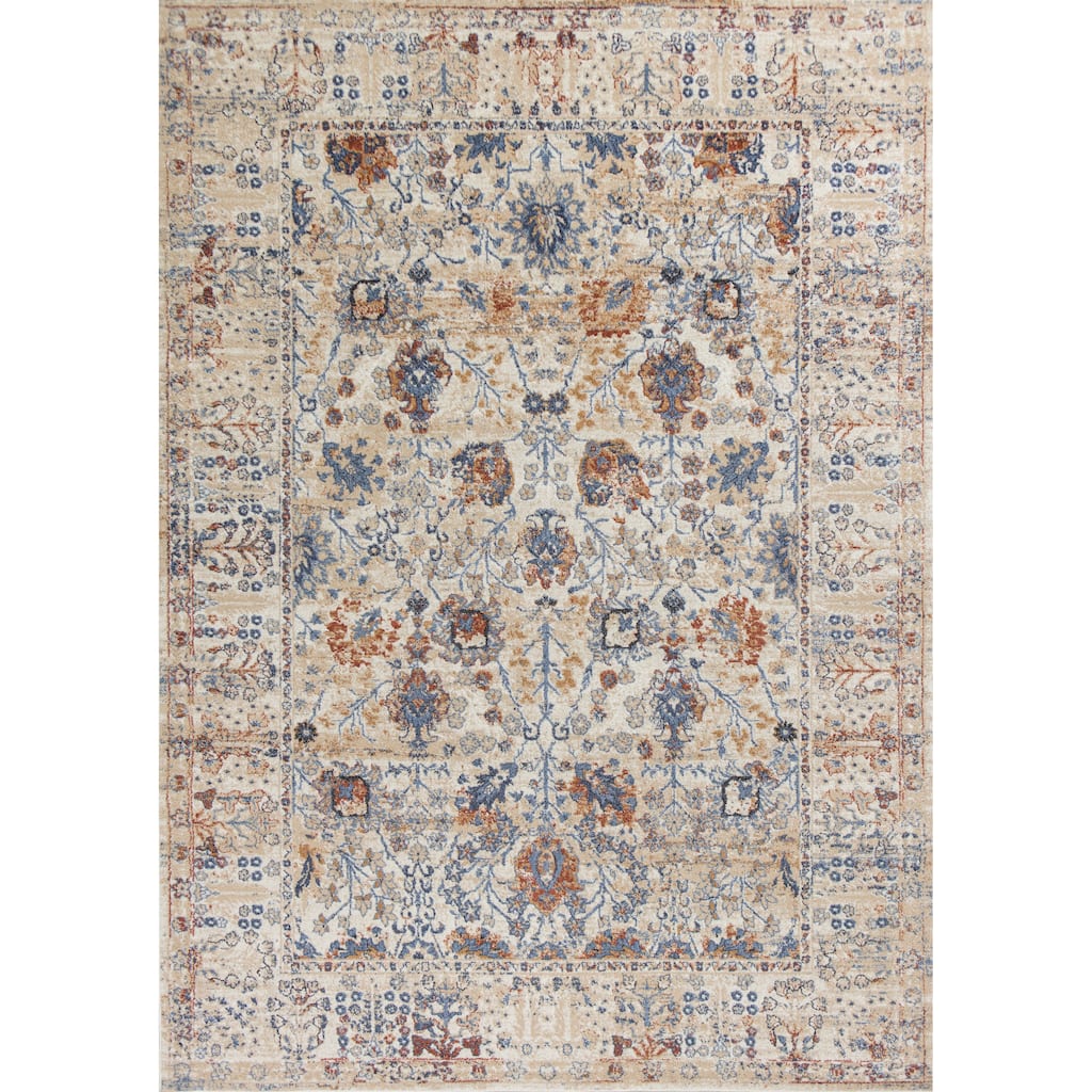 Domani Cassia Beige Traditional Persian Area Rug