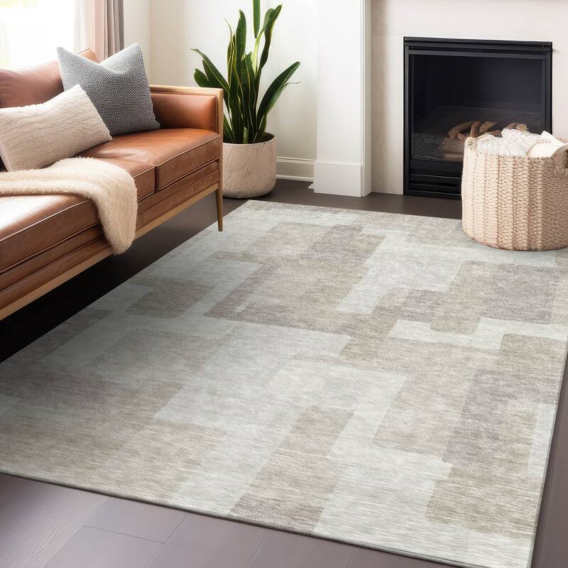 Premium Washable Super Soft Modern Geo Mayfield Rug