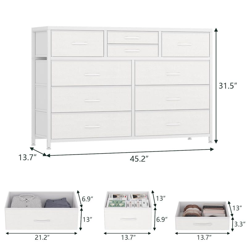 TV Stand 10 Drawer Dresser