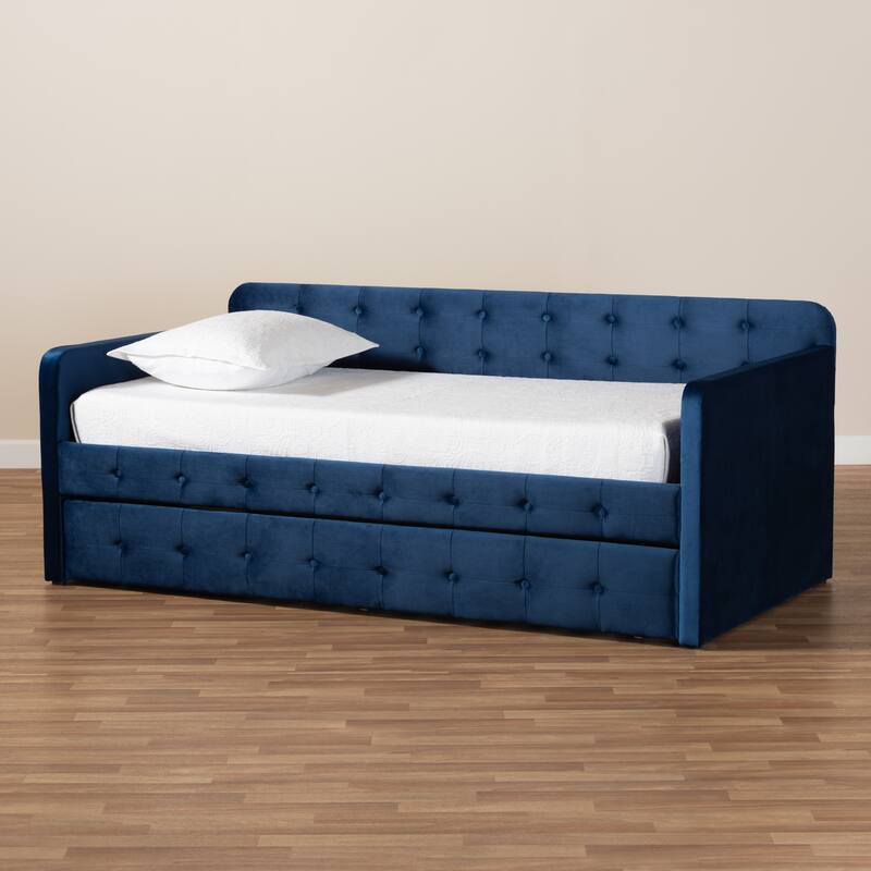 Jona Modern and Contemporary Transitional Daybed with Trundle