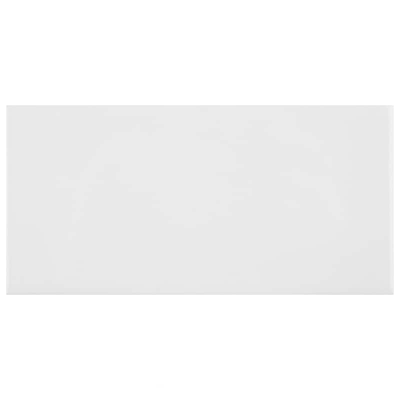Merola Tile Park Slope Subway Glossy White 3"x 6" Ceramic Wall Tile
