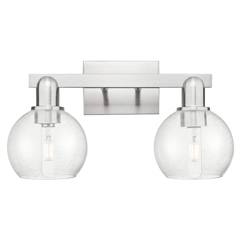 Innovations Lighting 716-2W-10-17 Athens Vanity Athens 2 Light 17" - Brushed Satin Nickel / Seedy