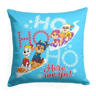 Nickelodeon Paw Patrol Ho Ho Here We Go 18 Inch Throw Pillow