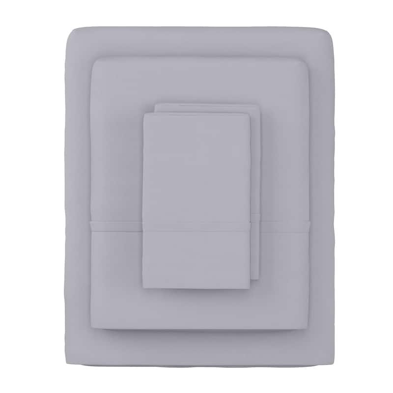Brushed Microfiber Sheet Set-3 Piece Bed Linens by Windsor Home (Twin XL, Silver Gray) - Silver