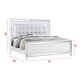 preview thumbnail 3 of 5, Sterling King Size Upholstered LED Bed made with wood