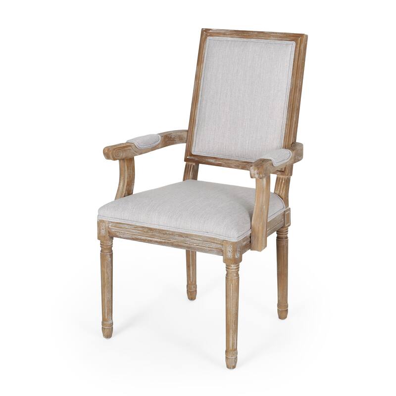 Maria French Country Upholstered Dining Chairs by Christopher Knight Home - 23.75" L x 23.75" W x 39.75" H