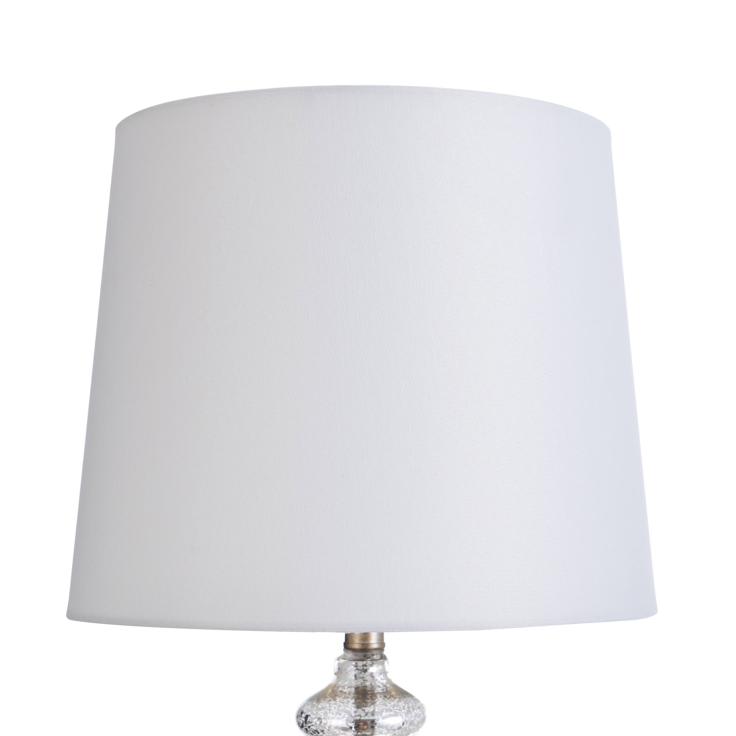 StyleCraft Northbay Mercury Glass Table Lamp OffWhite Hardback
