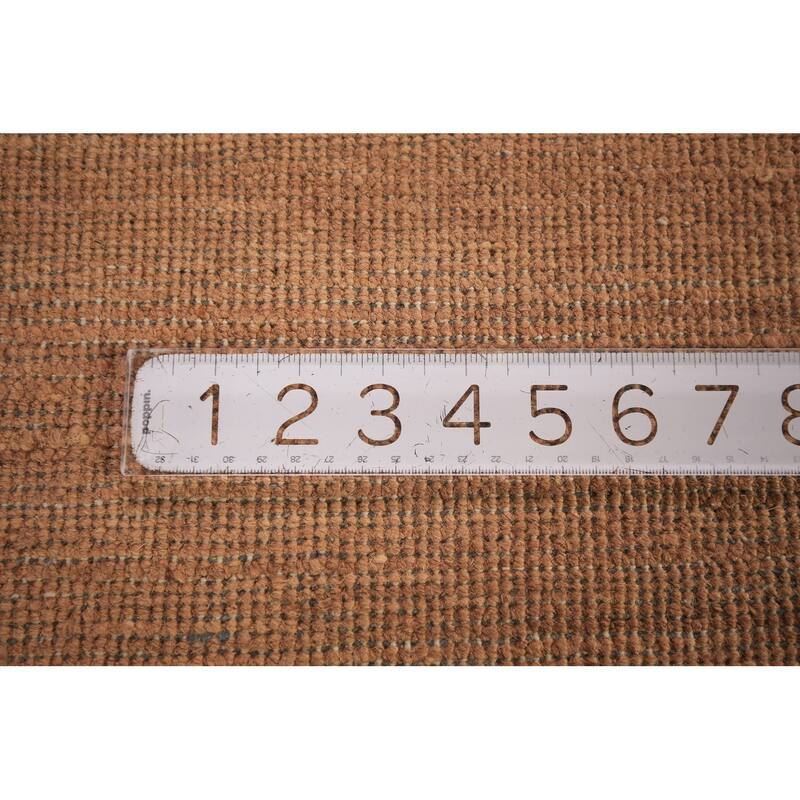 Modern Gabbeh Oriental Area Rug Handmade Solid Wool Carpet - 6'7" x 9'10"