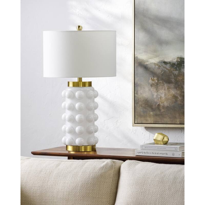 Livabliss Scandinavian Accent Table Lamp - White