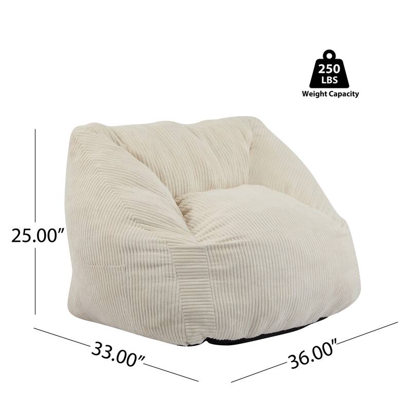 Christopher Knight Home-Wolfeboro Fabric Bean Bag Chair