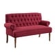 preview thumbnail 52 of 70, Moser Bay Arete Upholstered Tufted Settee Chesterfield Style Loveseat, Velvet or Linen