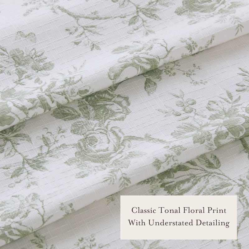 Laura Ashley Walled Garden Shower Curtain -- slub dobby 180gsm