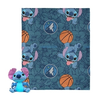 NBA Spin Stitch Hugger Pillow & Silk Touch Throw Blanket Set