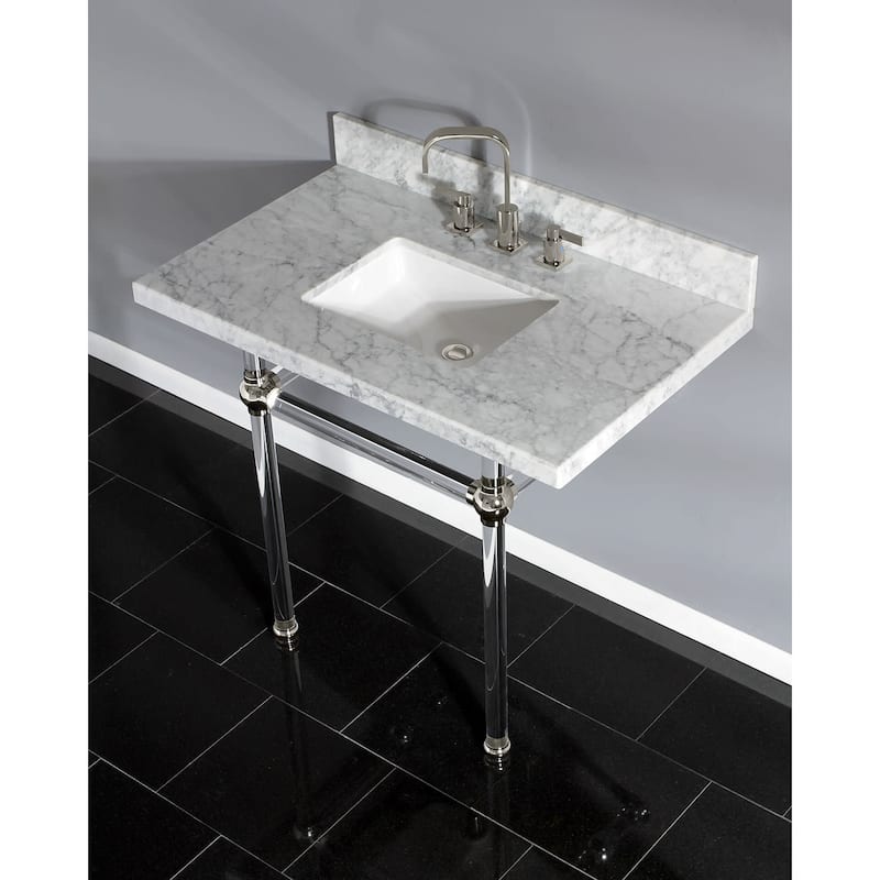 Kingston Brass Templeton 36" Rectangular Marble Wall Mounted Bathroom