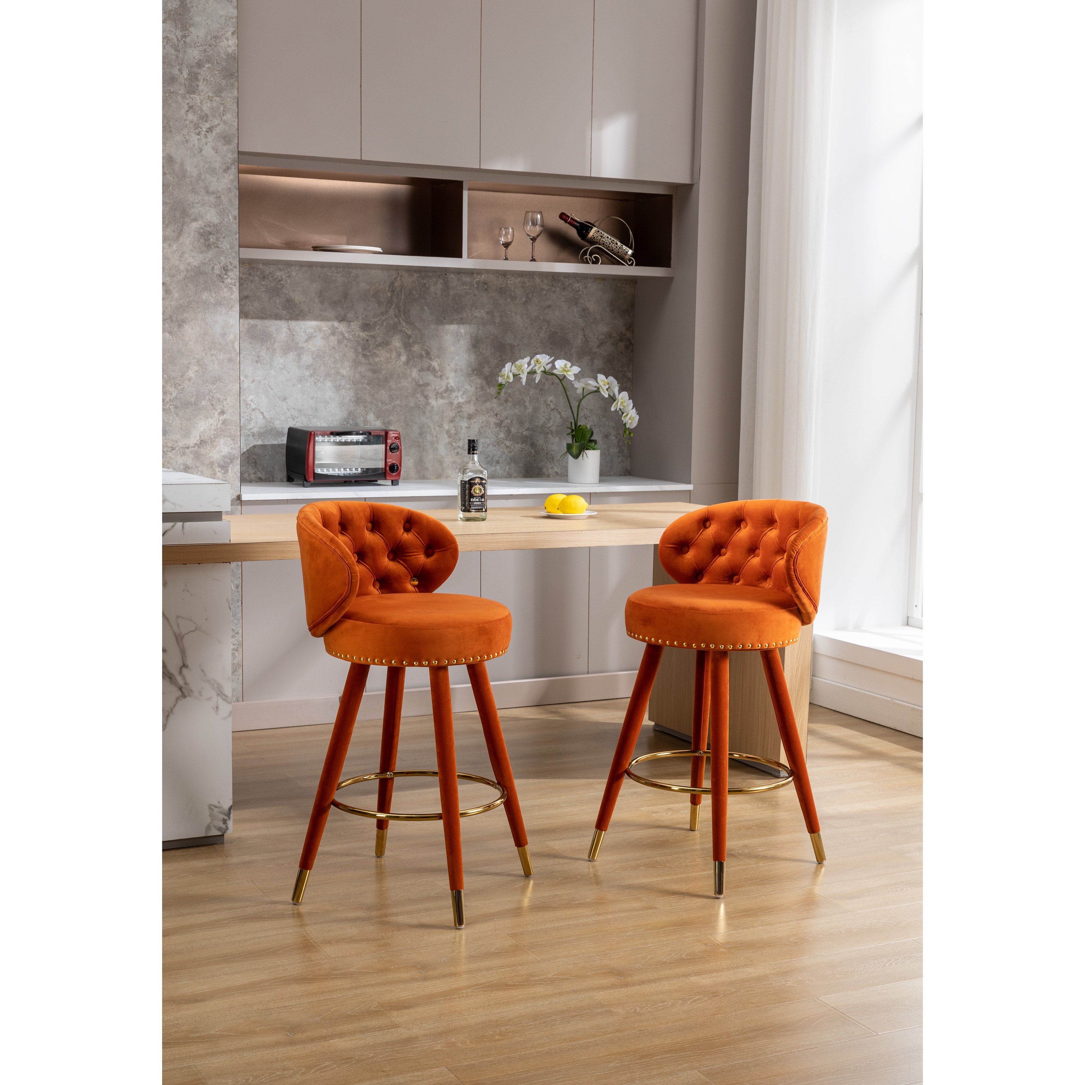 Rust colored best sale bar stools