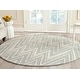 preview thumbnail 71 of 122, SAFAVIEH Handmade Cambridge Tinnie Modern Moroccan Wool Rug 4' Round - Grey/Ivory - Round