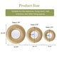 preview thumbnail 13 of 13, 3-Piece Gold Metal Round Wall Mirror Set - 22.25" Diameter x 2.36" D