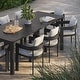 preview thumbnail 5 of 17, Tahoe 9-Piece Outdoor Patio Aluminum Dining Set With Extendable Table by Modway