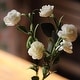 preview thumbnail 2 of 4, RusticReach Eco PE Camellia Bloom Stem Set in White 16" Tall