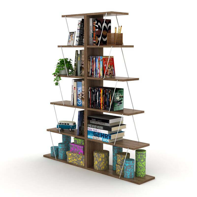 Bangles 57'' H x 25'' W Ladder Bookcase