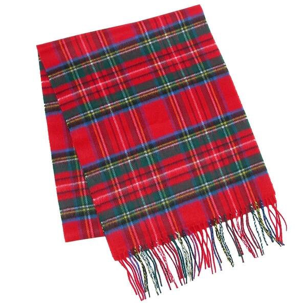Shop David Young Soft Plaid Winter Scarf One Size Overstock