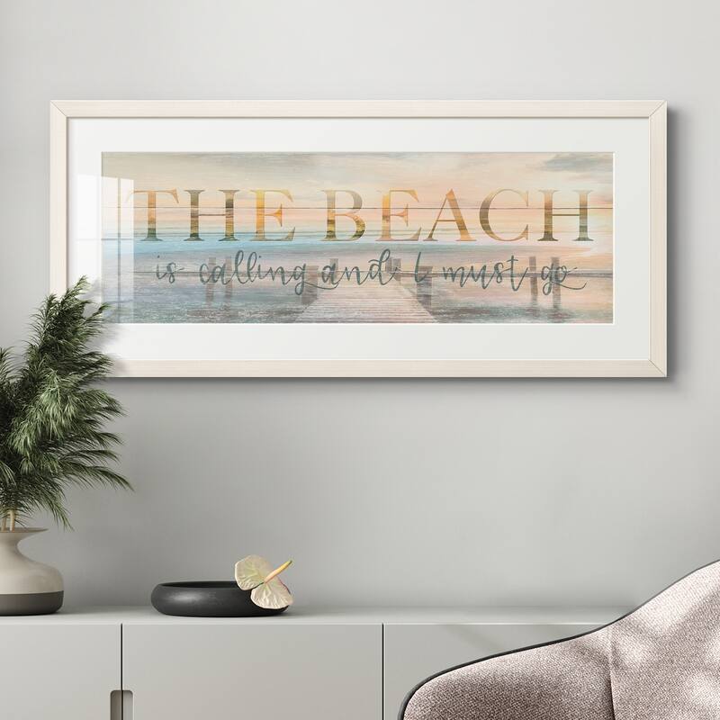 The Beach is Calling-Premium Gallery Framed Print