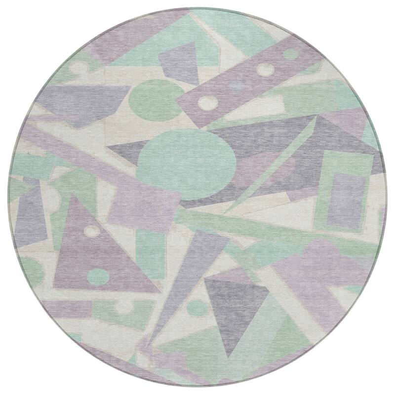 HomeRoots Geometric Modern Rectangle Outdoor Rug