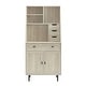 preview thumbnail 13 of 15, Middlebrook Modern Hutch Cabinet with Pull-out Desk