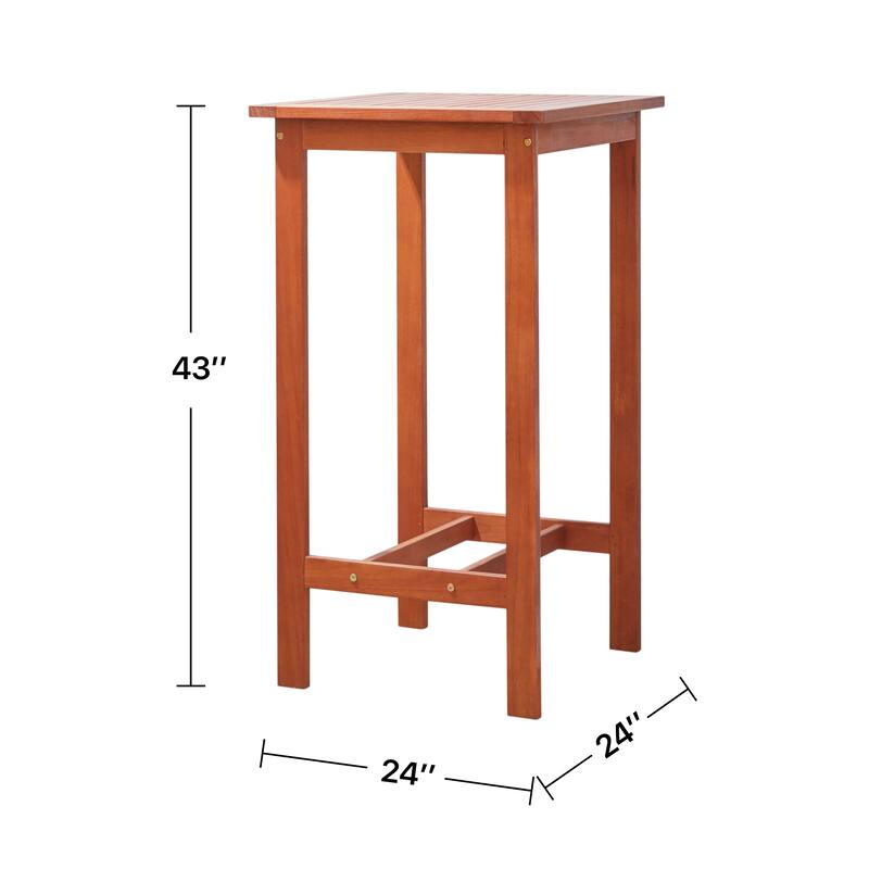 Reddish Brown Folding Bistro Table
