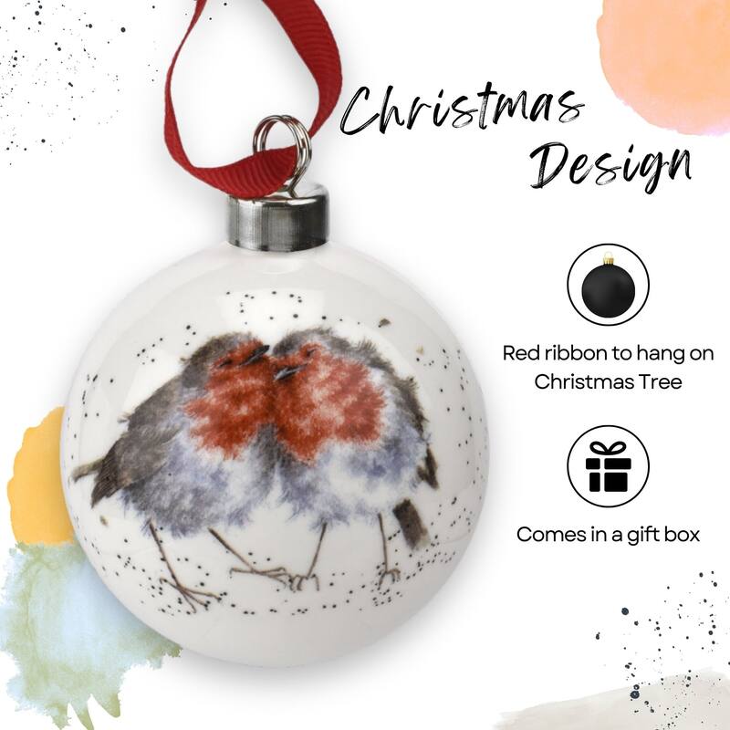 Royal Worcester Wrendale Designs Christmas Bauble