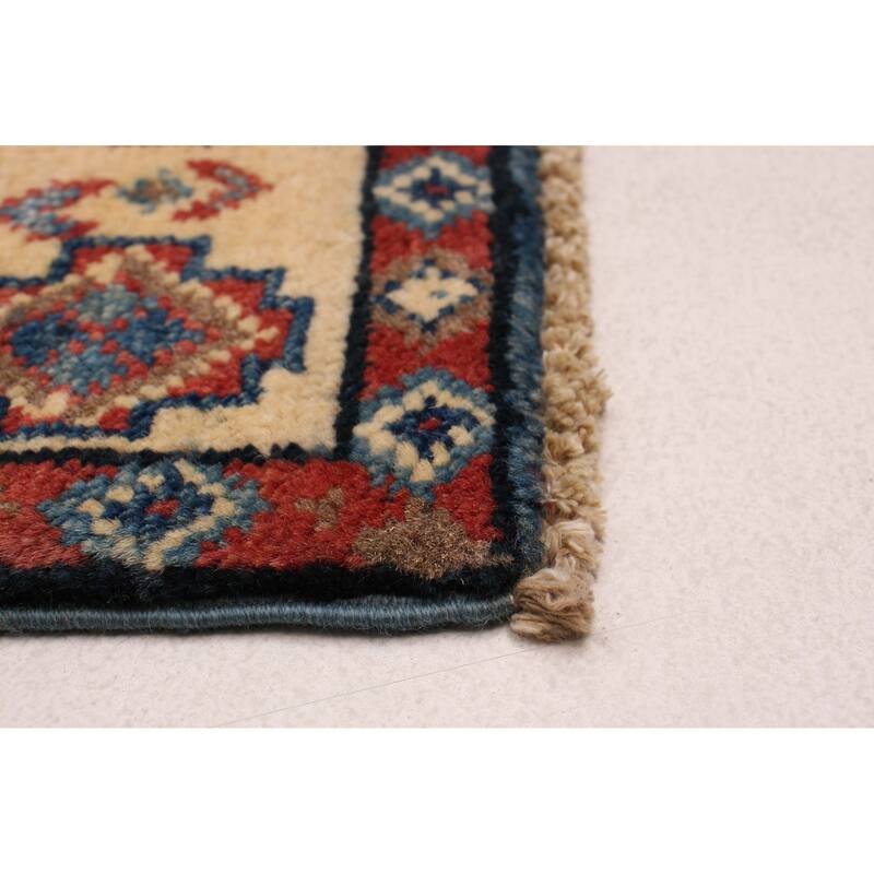 ECARPETGALLERY Hand-knotted Uzbek Ghazni Dark Blue Wool Rug - 2'0 x 5'11