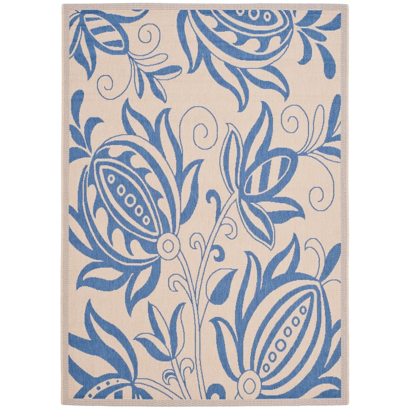 SAFAVIEH Courtyard Leatrice Indoor/ Outdoor Patio Backyard Rug