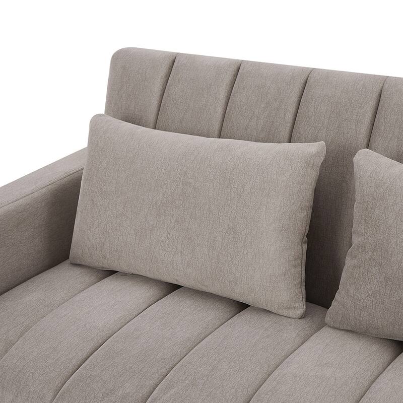 55.9" Sleeper Loveseat with Tech Set,USB,Cup and Phone Holder Included