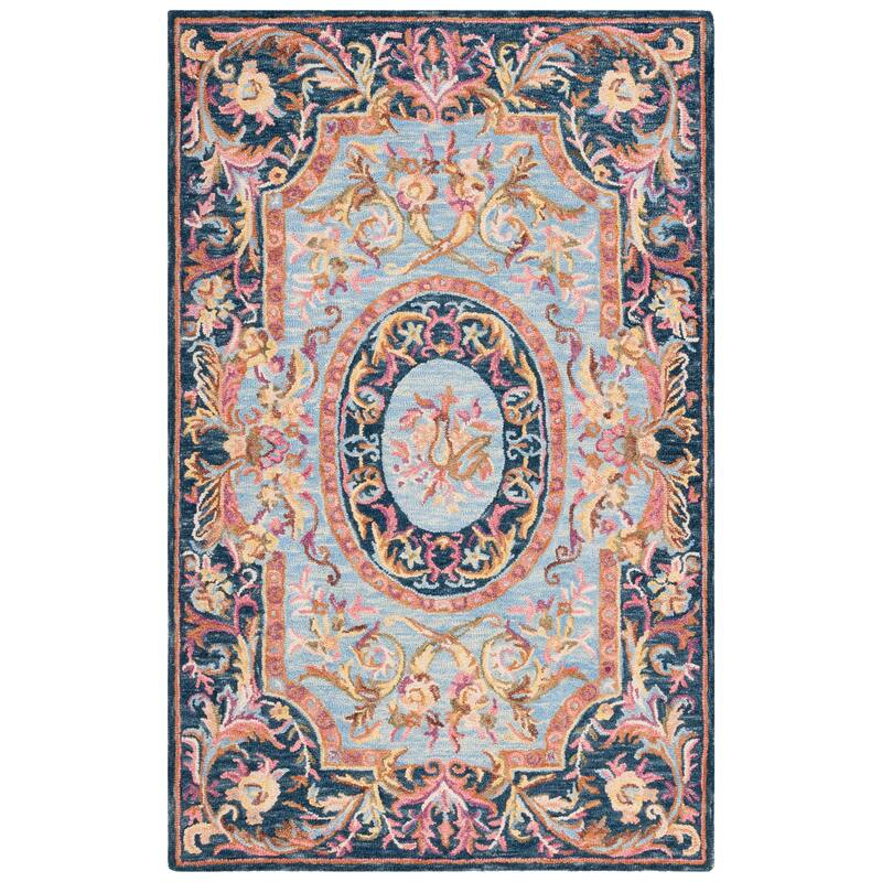 SAFAVIEH Handmade Savonnerie Deep Traditional Wool Rug