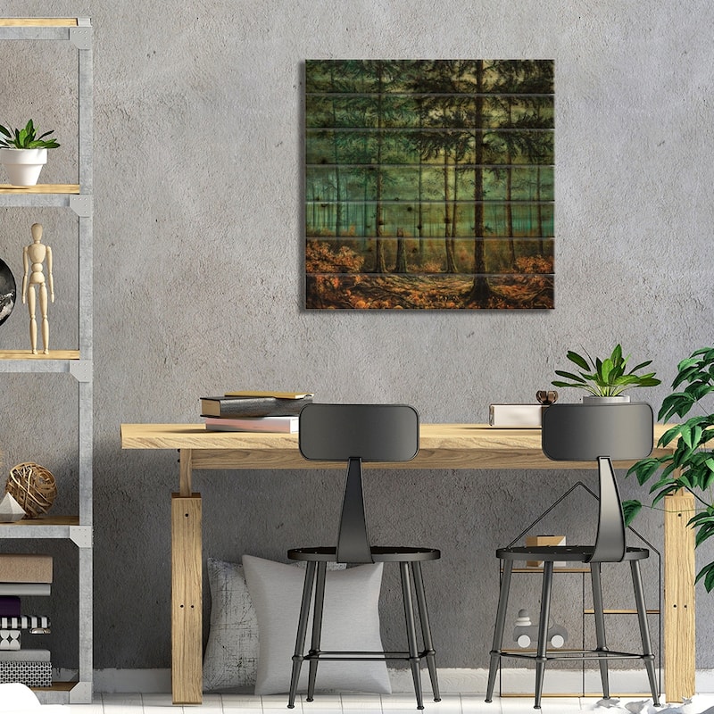 Feels Like Home Print On Wood by ColorByFeliks - Multi-Color
