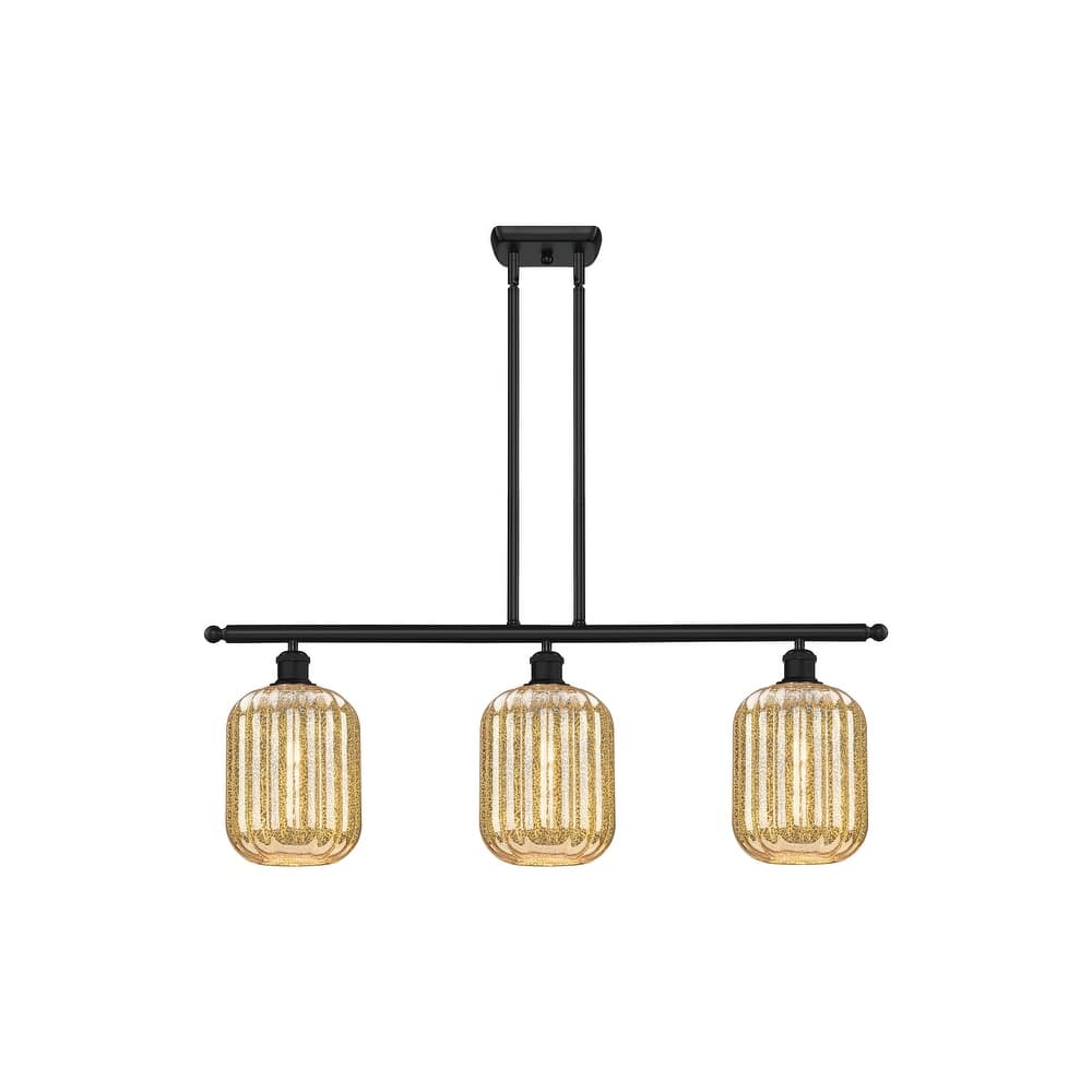 Innovations Lighting Endless Possibilities Ballston - Preston - 3 Light 36" Jar Shade Stem Hung Island Light
