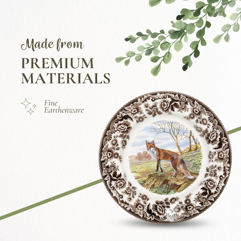 Spode Woodland Dinner Plate Animal Motifs