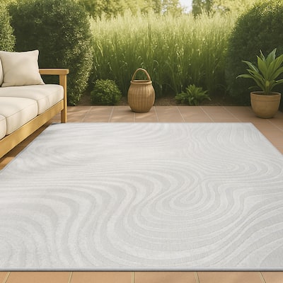 JONATHAN Y Nordby Abstract Groovy Striped Area Rug