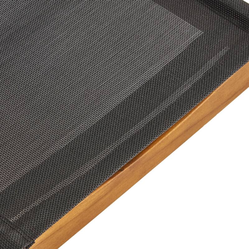 Marcello Outdoor Acacia Wood 3 Piece Dining Set with Mesh Seats by Christopher Knight Home