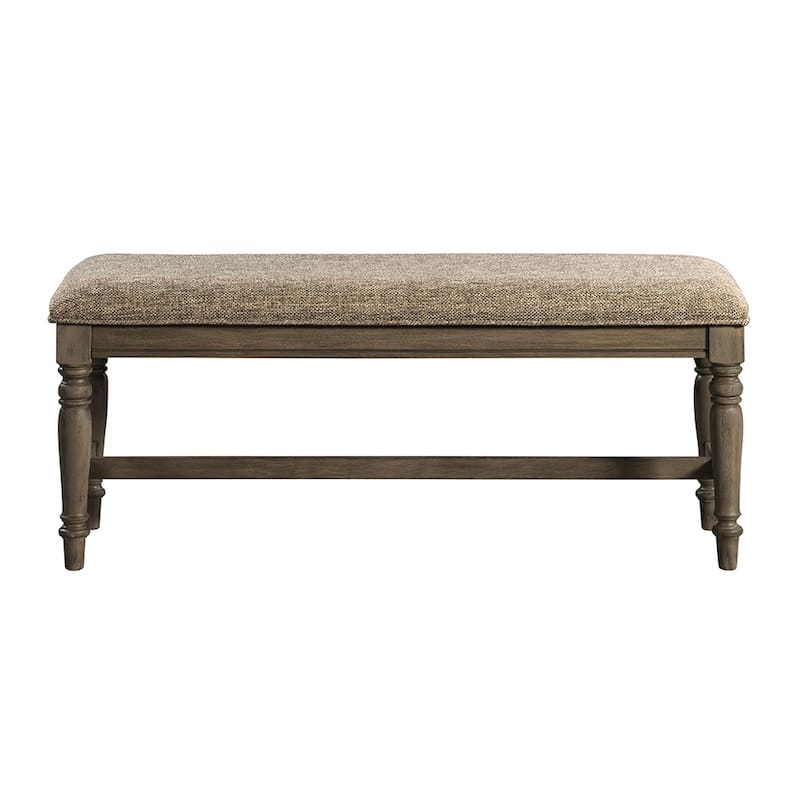 Balboa Park Roasted Oak Padded Dining Bench