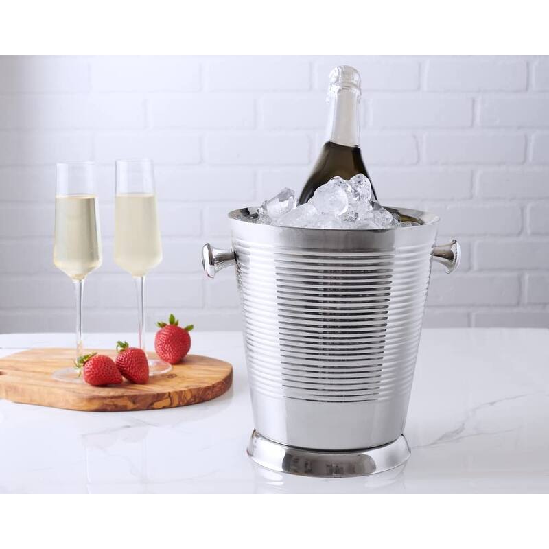 Sol Living Double Walled Stainless Steel Champagne Bucket - 8' x 11'