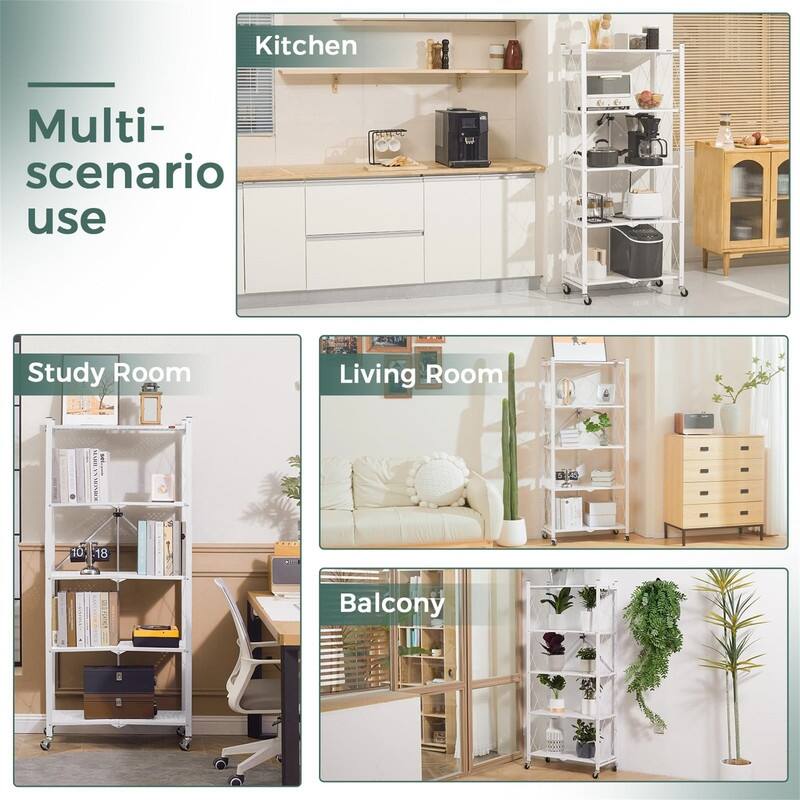 No Assembly Organizer Rack for Garage Kitchen