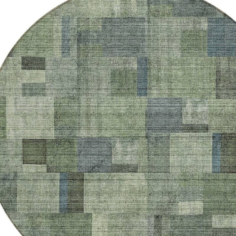 HomeRoots Geometric Transitional Rectangle Outdoor Rug