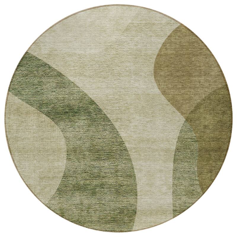 HomeRoots Abstract Transitional Rectangle Outdoor Rug