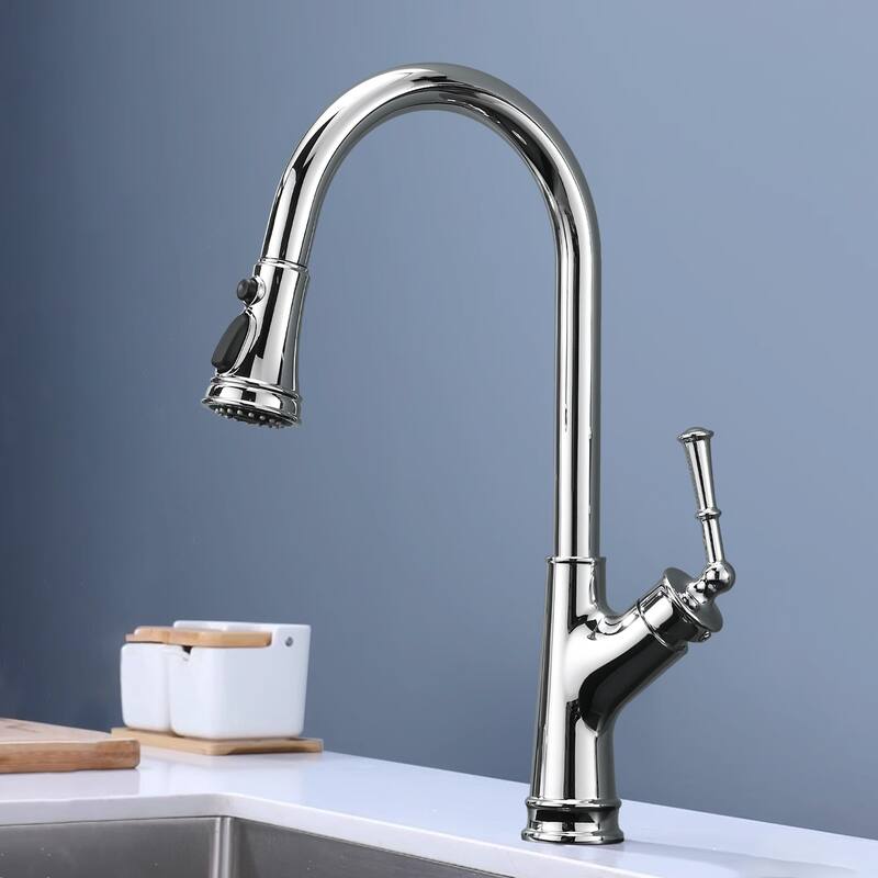 Topcraft High-arc Stainless Steel kitchen Sink Faucet
