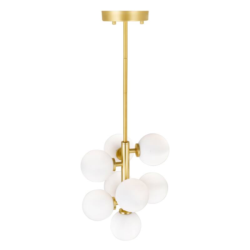 Arya 8 Light Pendant With Satin Gold Finish - Satin Gold