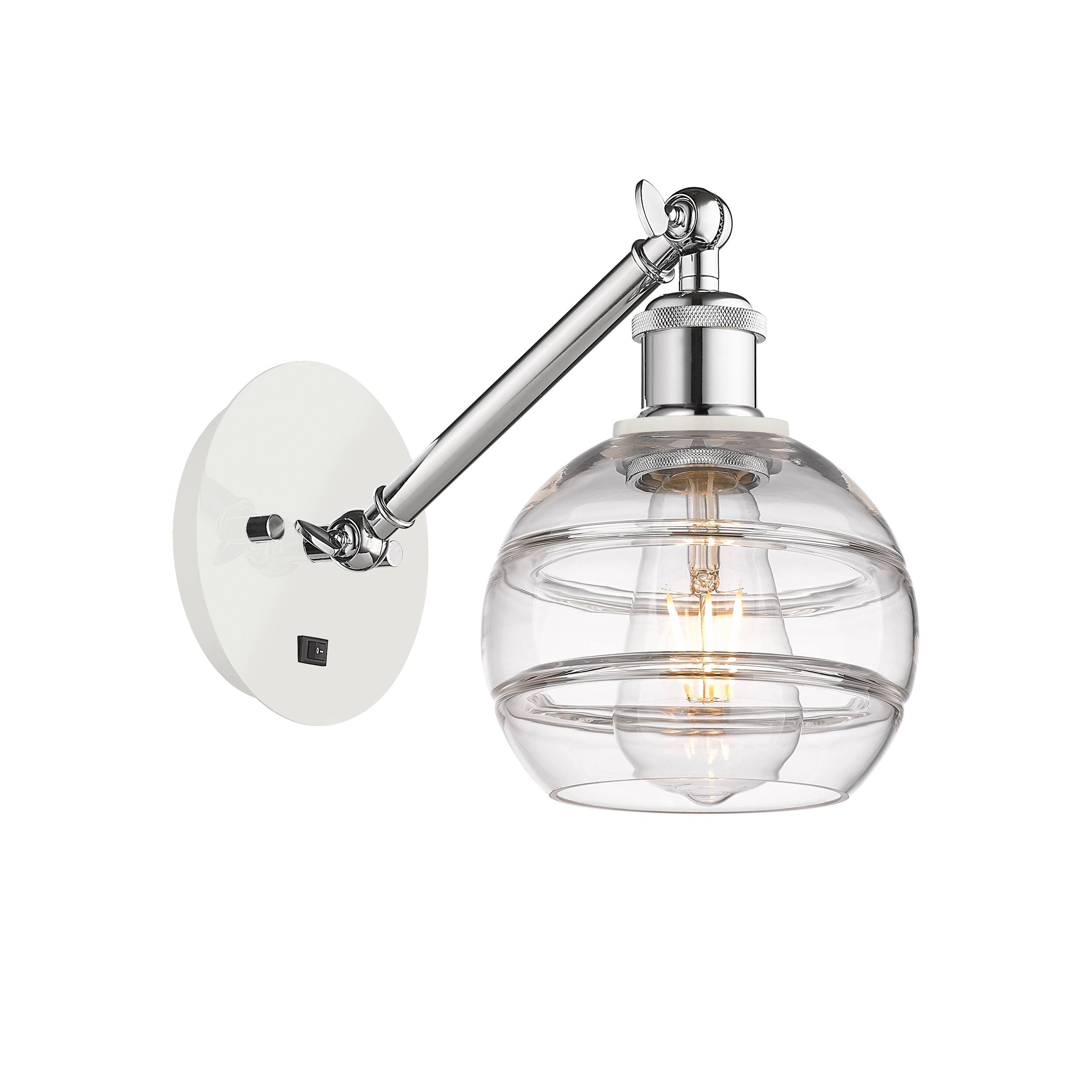 Option White Polished Chrome / Clear Shade