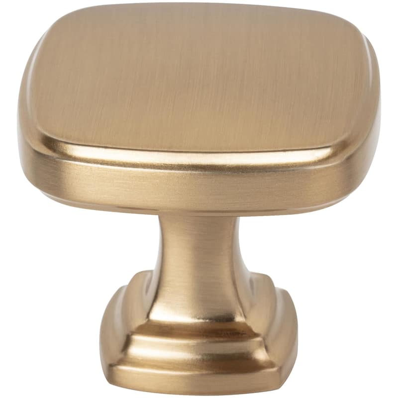 Jeffrey Alexander 782 Fontana 1-3/8" Contemporary Ridged Square - Satin Bronze